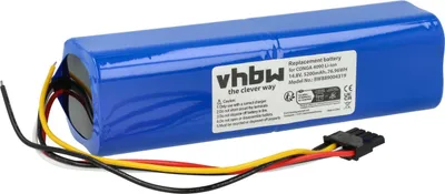 Produktbild von vhbw Akku kompatibel mit Cecotec Conga 4690, 4490, 4590, 4090, 6090, 7090, 5090, 5490 Saugroboter (5200 mAh, 14,8 V, Li-Ion)