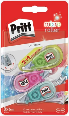 Produktbild von Pritt 4015000416160 Korrektur-Band 6 m Mehrfarbig 3 Stück(e)