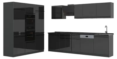 Imagen del producto de Mueble de cocina Vicco R-Line Antracita alto brillo/Antracita 180 cm encimera Antracita, Model 66207