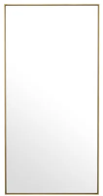 Obrázok produktu pre Casa Padrino zrkadlo / nástenné zrkadlo mosadzné farebné 90 x v. 180 cm - Zrkadlo do šatníka - Zrkadlo do obývačky - Luxusná kvalita
