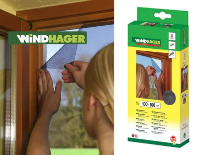 Produktbild von WINDHAGER Fliegengitter 100x100cm anthrazit