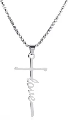 Produktbild von Halskette Love Cross - Silber für Damen KP28444