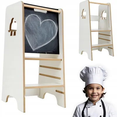 Obrázok produktu pre Kuchynská pomôcka pre deti Učiaca veža Montessori MDF doska + drevo