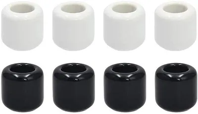 Immagine prodotto di Set di portacandele in Vetroceramica bianco e nero, Ø 1,8 cm