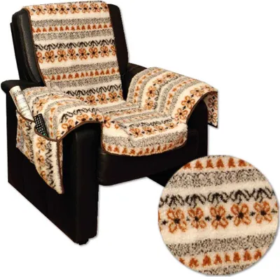 Immagine prodotto di Protezione per poltrona in lana d'agnello 147x147cm (fantasia beige), coprisedia