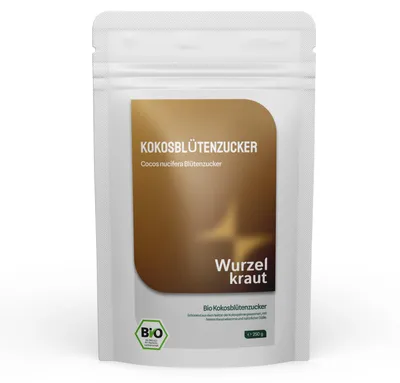 Produktbild von Kokosblütenzucker 250g - Zuckeralternative - Manufaktur Wurzelkraut