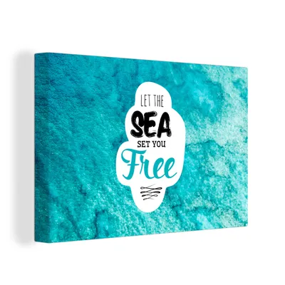 Produktbild von OneMillionCanvasses® - Leinwandbilder - 150x100 cm, Meer - Wellen - Sommer, Wandbilder Kunstdruck Wanddekoration
