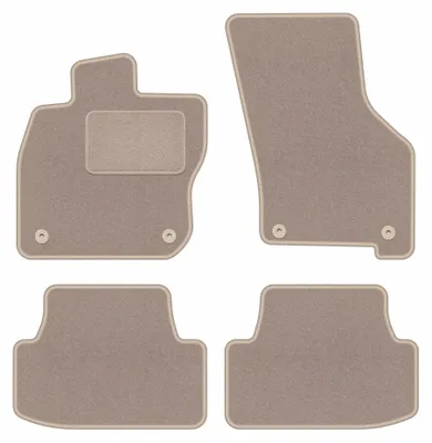 Immagine prodotto di Tappetini in moquette per Skoda Octavia IV E-Tec 2020- (berlina/station wagon/liftback) – set 4 pezzi, beige, su misura – Wielganizator LUX
