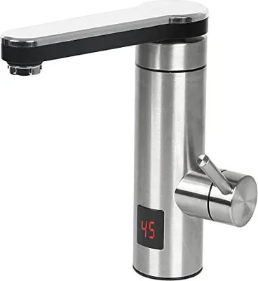 Produktbild von Elektrischer Tap Instantaneous Warmwasserbereiter, 360 ° Rotatable Edelstahl Küchenheizung, LCD -Temperaturanzeige, heißer Heizung