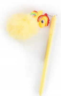 Produktbild von Fineliner mit Fell Pompon Einhorn - Stift Schwarz schreibend - Süßes Geschenk für Mädchen