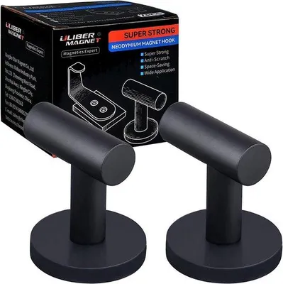 Produktbild von Famanu Magnetische Haken mit Gummibeschichtung - Für Metall, Türen und Kühlschränke