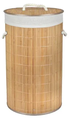 Image de DOCHTMANN Panier à linge en bambou 54 l, 35 x 57 x 35 cm