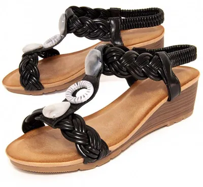 Produktbild von Montevita Keilsandalen Confoli Schwarz