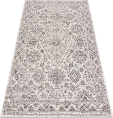 Produktbild von Teppich COLOR 19521260 SISAL Ornament, Rahmen beige beige 80x150 cm