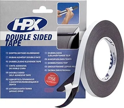 Productafbeelding van Presto HPX montagetape, dubbelzijdig, 19 mm x 10 m, voor emblemen en sierlijsten