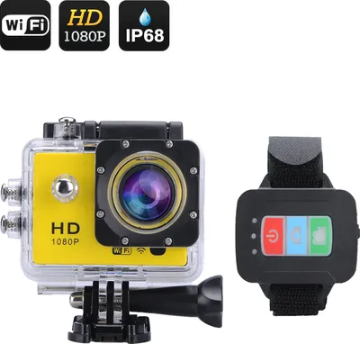 Image de Q3 Caméra d'action Full HD 1080P (jaune)