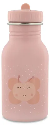 Produktbild von Trixie Trinkflasche Kinder Edelstahl 350ml Mrs. Butterfly rosa auslaufsicher Schmetterling