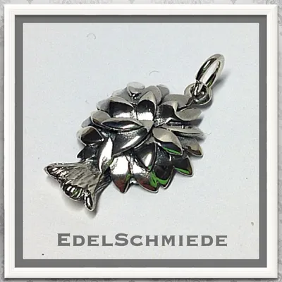 Produktbild von Edelschmiede925 Lebensbaum als Kettenanhänger 925 Silber geschwärz