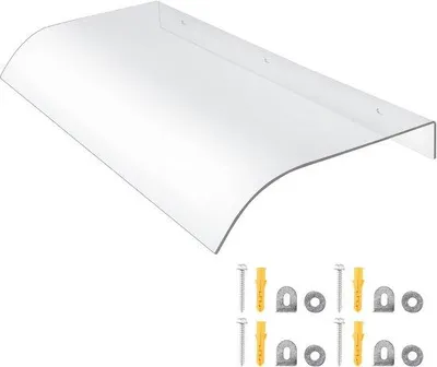 Produktbild von Vordach Transparente Polycarbonat-Überdachung - 40 x 80 cm