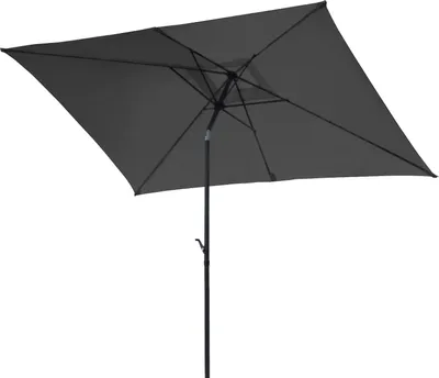 Produktbild von SVITA Sonnenschirm 3x2m Balkonschirm rechteckig mit Sonnenschutz Matt Dunkelgrau