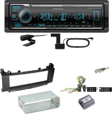 Produktbild von Kenwood KMM-BT508DAB Bluetooth DAB Einbauset für Mercedes A B Klasse W245 W169