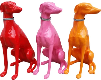 Obrázek produktu pro Designová figurka Socha Moderní figurky Dekorace Pes Zahradní sochy Sochy