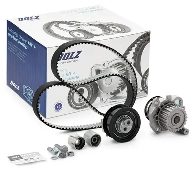 Produktbild von DOLZ KD165 Zahnriemensatz + Wasserpumpe für VW GOLF VI (5K1) Golf V Schrägheck (1K1) Polo Schrägheck (6R1, 6C1) Passat Variant (3C5) für AUDI