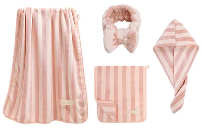 Productafbeelding van Badhanddoeken set van 4 - 100% Katoen - Luxe en absorberend