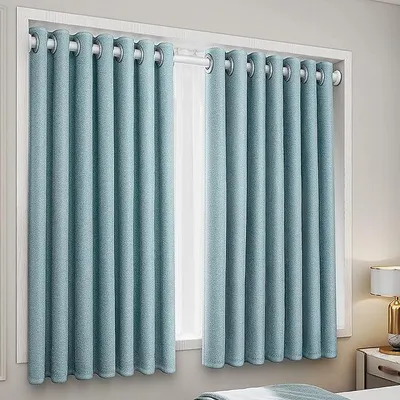 Imagen del producto de Cortinas opacas, paneles de cortina aislantes para dormitorios/salones/oficinas, cortinas decorativas para el hogar, juego de 2 unidades