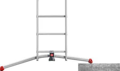 Produktbild von Hailo ProfiLOT S100; Die 3-teilige Alu-Kombileiter mit LOT-System 3x9 Sprossen