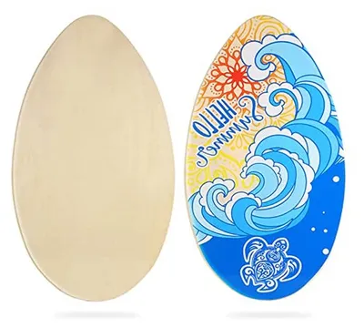 Productafbeelding van Skimboard 35 inch - Houten Skimboard voor Beginners en Gevorderden