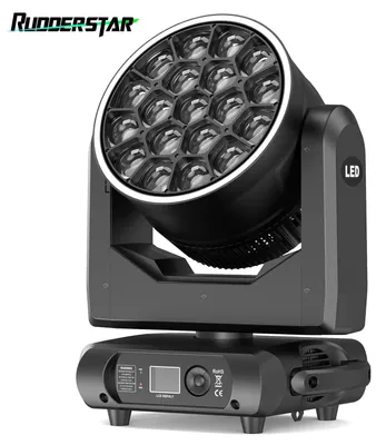 Image de Projecteur LED mobile RGBW de 350W avec une tête rotative à 540 degrés et offrant 16,7 millions de couleurs