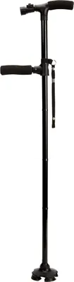 Produktbild von Clever Cane Gehstock verstellbar ausziehbar 86-96 cm - mit LED-Lampe & Sicherheitsalarm - Gehstock Handstock Gehhilfe