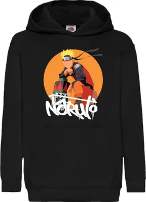 Produktbild von Kinder Kapuzenpullover Naruto Naruto 04, 12-13 Jahr - 152 / Schwarz