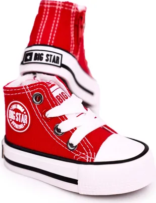 Produktbild von Dziecięce Wysokie Trampki Z Suwakiem BIG STAR HH374190 Czerwone 20