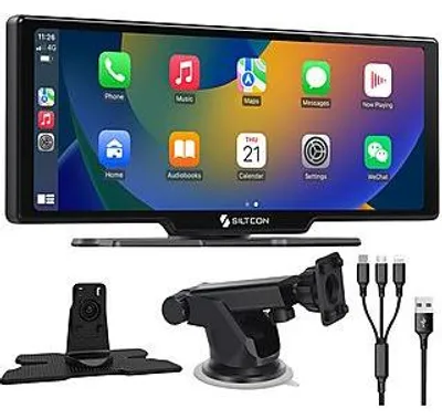 Produktbild von Siltcon® CarPlay Display 10,26 Zoll – Wireless Apple CarPlay & Android Auto – Navi Auto – HD Touchscreen – AUX/FM/BT – Universal