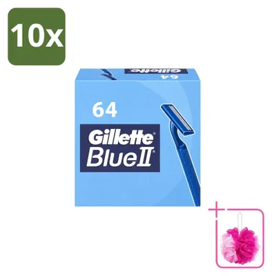 Produktbild von 10 x Gillette Blue II Wegwerpscheermesjes - Sparpackung - 10 Stücke