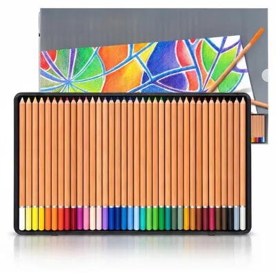 Image de InAndOutdoorMatch - Coffret de crayons de couleur pastel - 36 couleurs - Solubles dans l'eau, Image générée par une IA