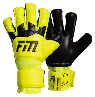 Obrázok produktu pre Football Masters Invictus X yellow brankarske rukavice velkost 8