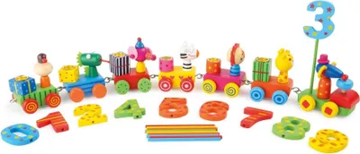 Produktbild von Small Foot 3942 Geburtstagszug Tierparty, bunt (1 Stück)