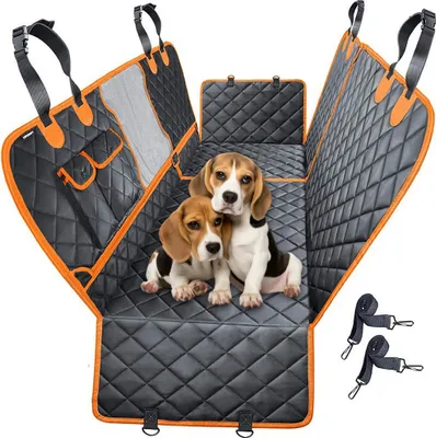 Obrázok produktu pre Poťah na lavicu na prepravu domácich zvierat, Linomag®, pre psy a mačky, vodotesný, protišmykový, čierny, 147 x 137 cm