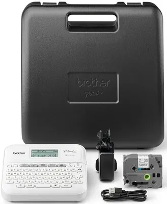 Produktbild von Brother P-touch D410VP Desktop Beschriftungsgerät mit Koffer