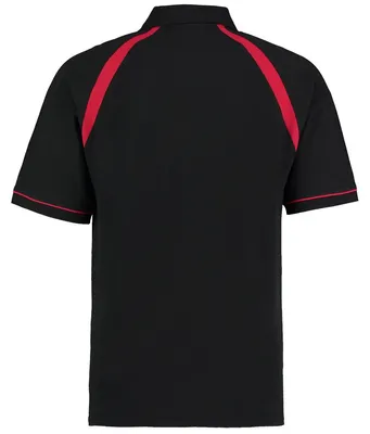 Produktbild von Kustom Kit Oak Hill Herren Polo-Shirt, Kurzarm FK450 (XL) (Schwarz/Hellrot)