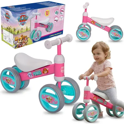 Produktbild von Paw Patrol Rutschfahrzeug für Mädchen ab 1 Jahr, 4 Räder, leicht und stabil aus Metall