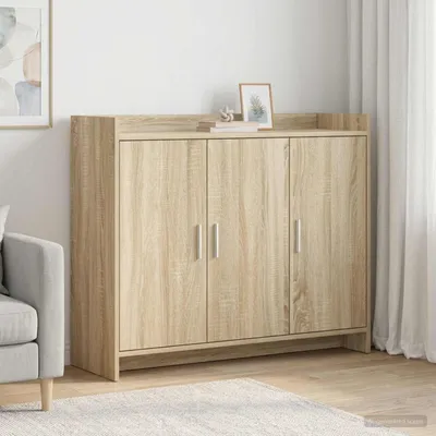 Obrázok produktu pre Komoda vidaXL z dubového dreva Sonoma, 98,5 x 33 x 80 cm, drevotrieska