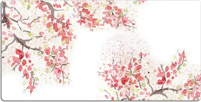 Produktbild von Schreibtischmatte Tischunterlage 100x50 cm Mauspad - Kirschblüten