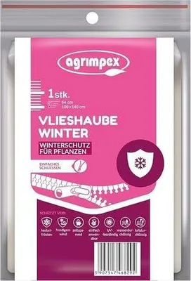 Produktbild von Pflanzenschutzhaube mit Reißverschluss 100 x 140 cm – Atmungsaktive Winterhaube, Frostschutz für Pflanzen, Weiß