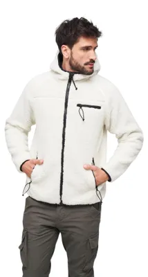 Produktbild von Brandit Teddyfleece Worker Jacket, Farbe: white, Größe: 7XL