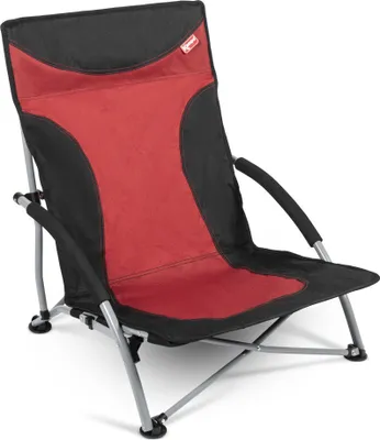 Produktbild von Strandstuhl mit breiten Standfüßen, Campingstuhl Kampa Sandy FT0048 rot- schwarz