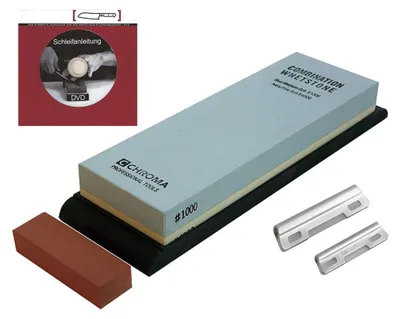 Produktbild von ST-1/6 Chroma Schleifstein Körnung 1000/6500 + Schleifhilfe ST-G + Schleifanleitung auf DVD
